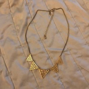 Gold Triangle Necklace